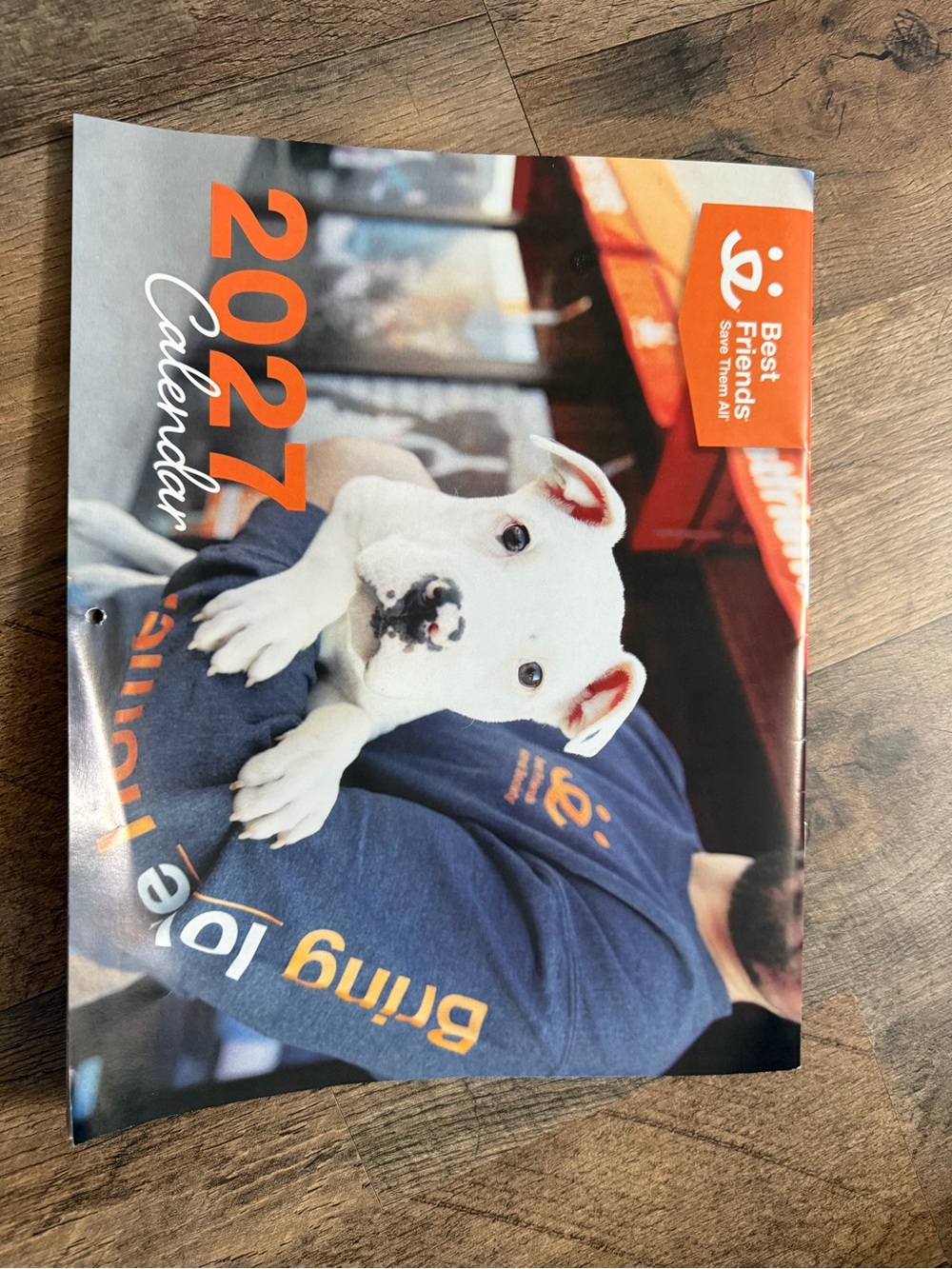 FRIENDS 2027 White Puppy Wall Calendar by FRIENDS